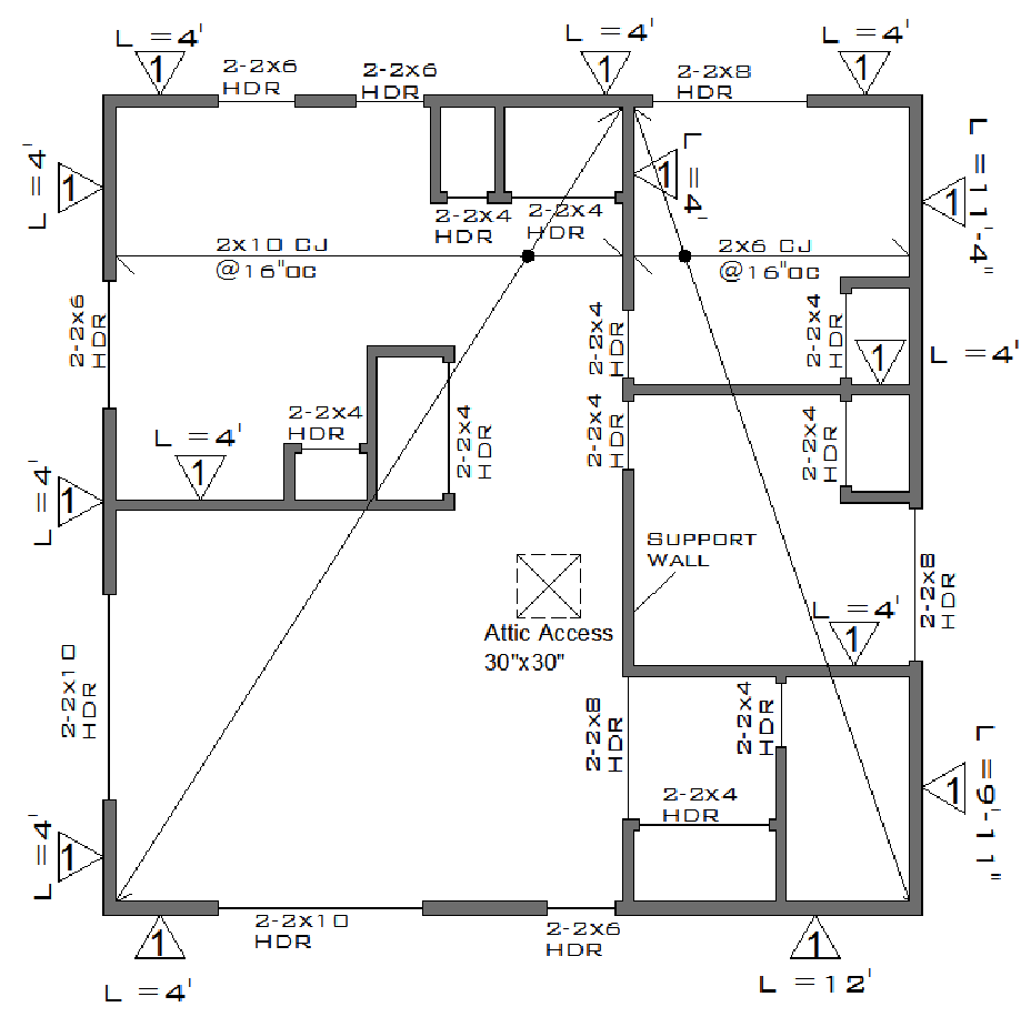 Framing Plan Residential Plans